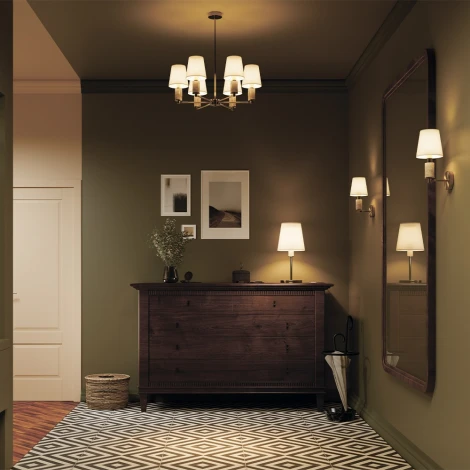 Потолочная люстра на штанге Maytoni Lira MOD483PL-06BS