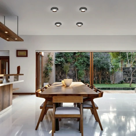 Встраиваемый светильник под лампу GX53 черный Wolta Luce WDL-GX53/06BL-R