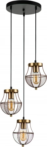 Подвесной светильник Pallo V000189 (10011/3P Gold) (220V, на проводе)