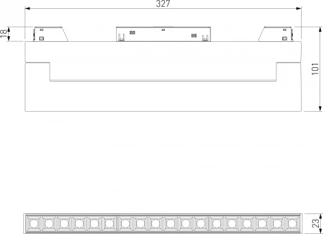 Трековый Wi-Fi светильник магнитный Downlight Elektrostandard Slim Magnetic 85196/01 18W 2700-6500K Dim HL03 (черный) (LED, 48V, управление смартфоном, голосовое управление, умный дом - Minimir Home)