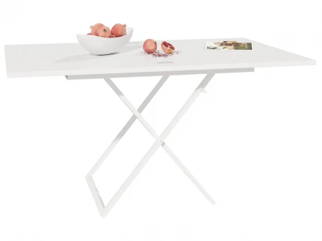 Стол трансформер 1, белый/белый ГЗМИ Орфей 102144