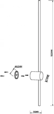 Настенный светильник (бра) Maytoni Light stick MOD237WL-L11B3K