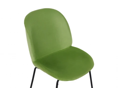 Комплект стульев Beetle 2 шт. ОГОГО Обстановочка! 967751 (Металл,Велюр/Светло-зеленый)