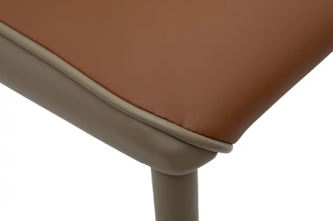 163YH-06995 Стул обеденный экокожа терракота/бежевый 55*45*82см Garda Decor