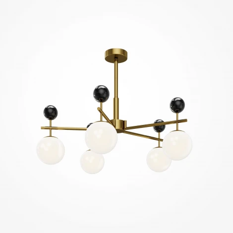 Потолочная люстра на штанге Maytoni Museo MOD436PL-05BS
