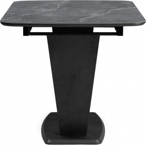 Стол на тумбе Петир (Петир 120(160)х80х75 larka grey / черный) Woodville арт.588012