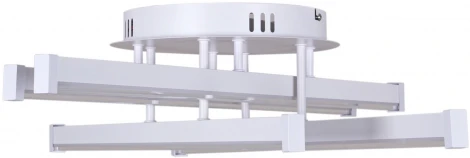 Потолочная люстра светодиодная на штанге с управлением смарфоном и пультом Reluce 01030-0.3-04 WT (регулировка яркости, 220V)