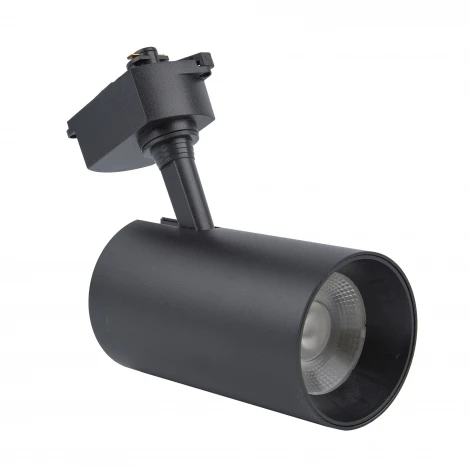 Трековый светильник однофазный, светодиодный. 2400 Лм. 4000К Корпус черный Volpe ULB-Q230 ULB-Q230 28W/4000К BLACK