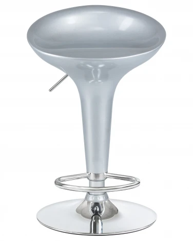 Стул барный BOMBA (серебряный металлик)