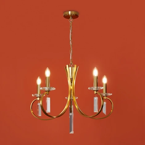 Подвесная люстра Freya Harvest FR2040PL-05BS (220V, подвески, на цепи)