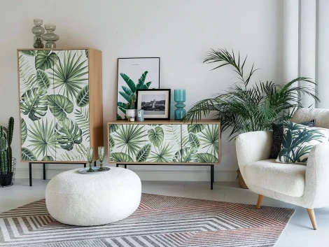 Тумба Boho Color большая ОГОГО (арт.599499), (ЛДСП/Черный)