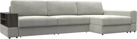 Диван угловой с полкой Лига-055 НПБ Лонг угол универсальный Лига Диванов (Велюр) арт.129103