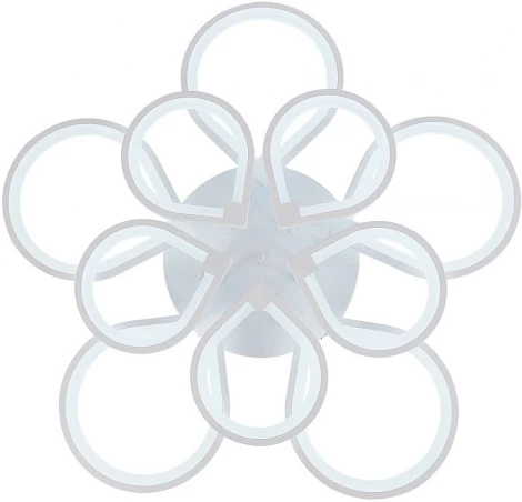 Потолочная светодиодная люстра с пультом ДУ, моб. приложением 300W Natali Kovaltseva Singl LED LAMPS 81179