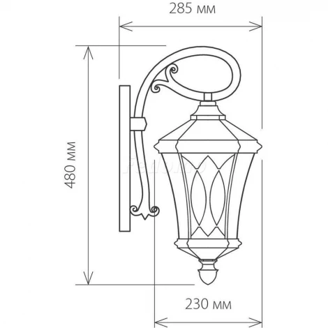 Настенный фонарь уличный Elektrostandard Virgo капучино GLXT-1450D (220V, IP44)