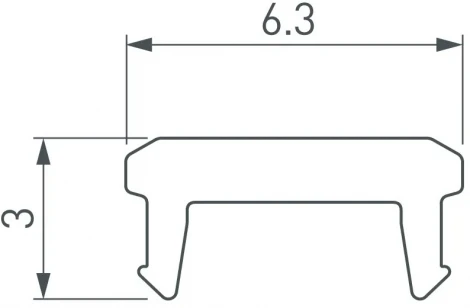 Экран SL-BEVEL-W21-2000 OPAL (Arlight, Пластик) 043689