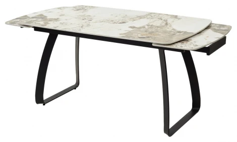Стол LUGO 140 GLOSS LUXURY PANDORA SINTERED STONE/ BLACK