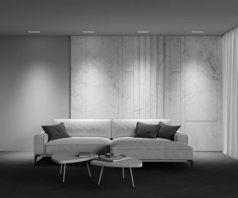 Встраиваемый линейный светильник под гипсокартон светодиодный Maytoni Points DL065-20W3-6K-TRS-B (220V)