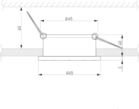 Встраиваемый точечный светильник Luss 25022/LED (220V, круглые)