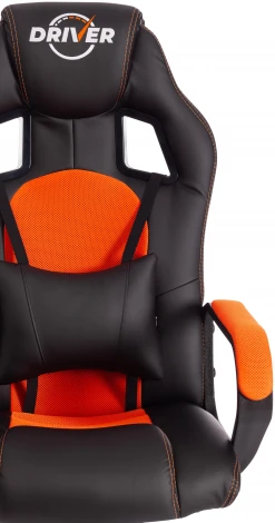 Кресло DRIVER (22) Tetchair (Черный,Оранжевый).