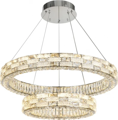 Подвесной светильник ярусный с пультом LED Stilfort Gabbana 4014/09/02P (регулировка яркости, 220V, на тросе, кольцо)