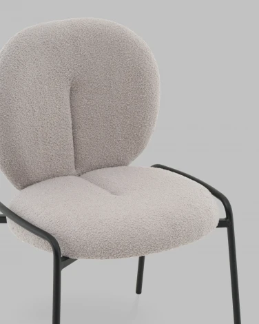 Стул Моллек букле светло-серый Stool Group арт.УТ000041521