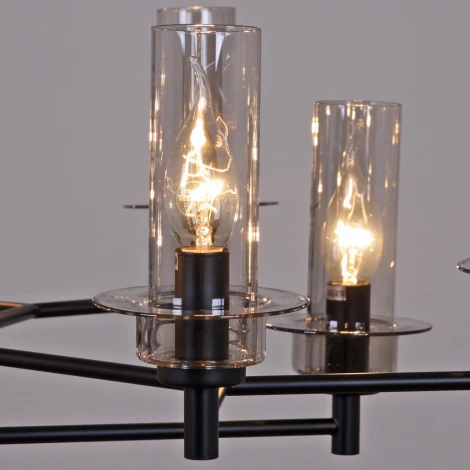 Подвесная люстра на штанге ILLUMICO IL2216-12PLS-24 HIGHBALL