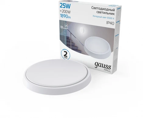 Настенно-потолочный светильник Gauss HALL 193411325