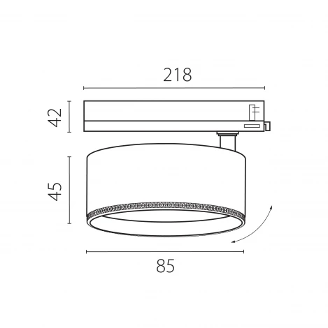 Трековый светильник трехфазный светодиодный LED 15W 220V с управлением TRIAC Lightstar Alta Pro A5537TRIAC