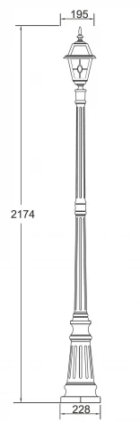 Наземный фонарь Oasis Light 91109 lgY Bl