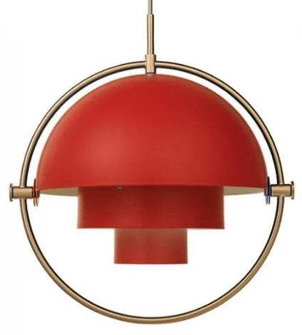 Подвесной светильник (люстра) Louis Weisdorff Gubi Multi-Lite Pendant Red ImperiumLoft 40,2316 (123431-22) (220V, на проводе, шар)