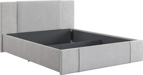 Каркас кровати Хлоя 160х200 см Mebelson (ДСП,Ткань/Серый) арт.KM1.6-24.2173