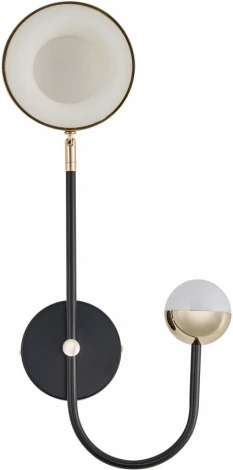 Бра светодиодное Arte Milano Ferrara-73210 273299/1+1 BK/GD (220V, круглые)