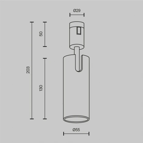 Трековый светильник магнитный модульный 12W 24V Maytoni Focus Led TR144-1-12W4K-W-PT