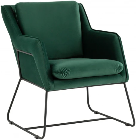 Кресло велюр зелёный Stool Group Роланд УТ000035917
