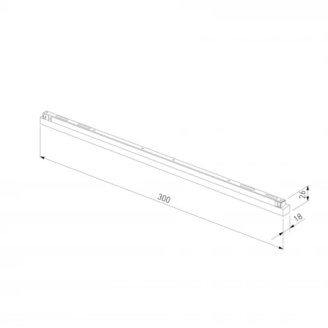 Трековый светильник магнитный светодиодный 12W 48V 3000K (никель) Elektrostandard Line Magnetic 85526/01