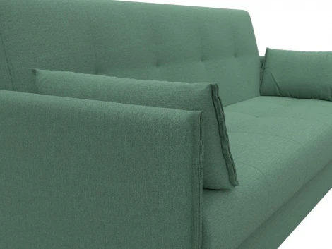 Диван-книжка Лига-018 (Зеленый/Рогожка) Лига Диванов арт.124984