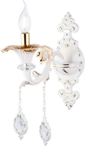 Бра AM Group CLEOPATRA AP1 WH+GL (220V, подвески, подсвечник, свеча)