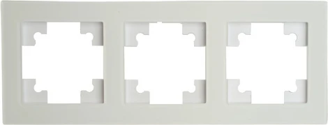 Рамка на 3 поста (белый) Stekker Катрин 49596