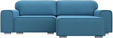 Диван угловой Лига-029 правый угол (Голубой/Рогожка) Лига Диванов арт.121933