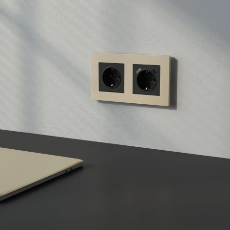 Рамка на 2 поста Slab (шампань софт) Werkel W0022911 (a071624)