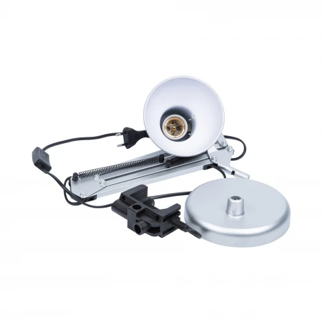 Настольная лампа на струбцине Uniel TLI-221 SILVER E27