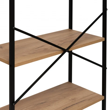 Стеллаж Leset Стилвуд 25 широкий, 5 полок 4687207095464 Металл, Черный