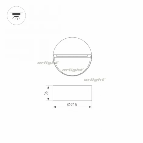Накладной точечный светильник Arlight LGD-TRACE 029957 (LED, 220V, круглые, IP65)