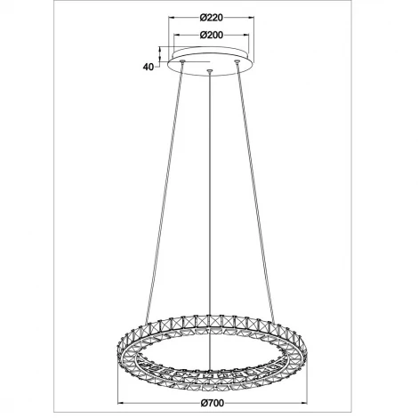 Подвесной светильник Arte Lamp Preziosi A6717SP-1CC