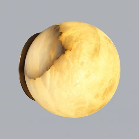 Настенно-потолочный светильник Odeon Light Marbella 6684/5CLA латунь/металл/алебастр IP20 LED 5W 3000/4000 (220V, шар)