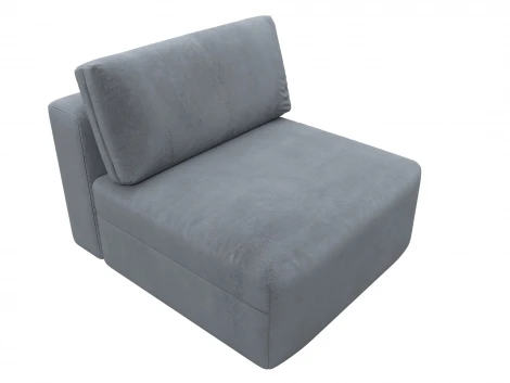 Модуль диван Лига-060 НПБ (ЛДСП,Брус,Фанера,Велюр/Серый) Лига Диванов 129534