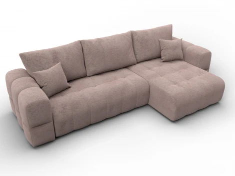 Диван угловой Лига-110 НПБ угол универсальный (ДВП,ДСП,ЛДСП,Брус,Фанера,Велюр/Бежевый) Лига Диванов 136536