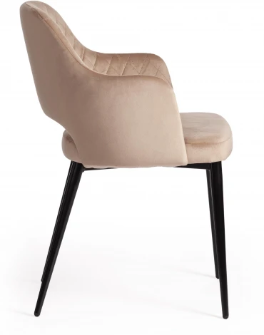 Кресло VALKYRIA (mod. 711) / 1 шт. в упаковке (Ткань,Металл /Бежевый,Черный)