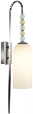 Бра с выключателем Lumion Tracy 8271/1W хром/голубой/желтый/белый, металл/стекло Е14 1*40W 220V