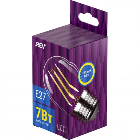 Лампочка светодиодная филаментная REV 32443 0